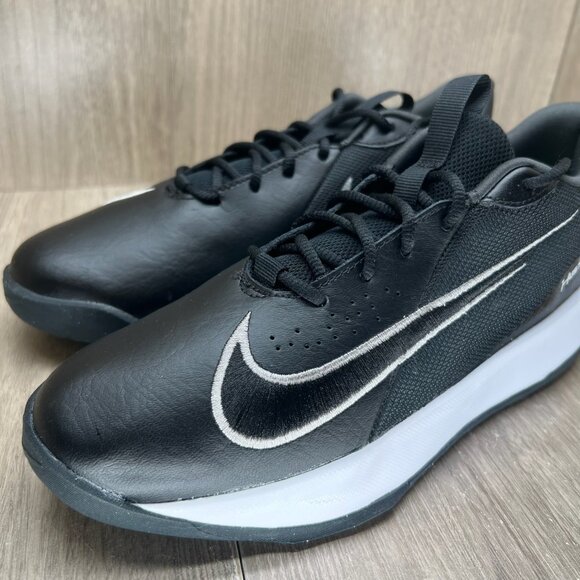 Nike Team Hustle Quick 3 Basketball Shoes Boys 6Y Leather Black Metallic Silver - Picture 8 of 12